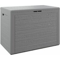 Baule da Giardino 280L 120x46x57cm Contenitore da esterno Box Multiuso Cassapanca  esterni Marrone