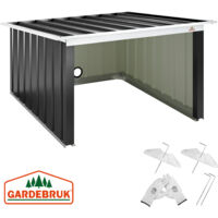 Garage robot tagliaerba antracite tetto pieghevole