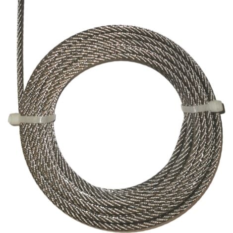 50 mètres de câble Ø 3mm acier inox