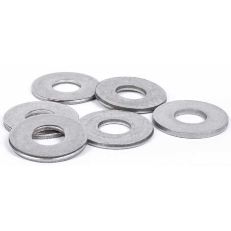 Rondelles plates Large (L) inox A2-6--100 pcs