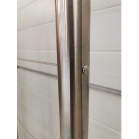 Câble 4mm inox A4  7x7 serti bombé 1 coté-4-1M50-