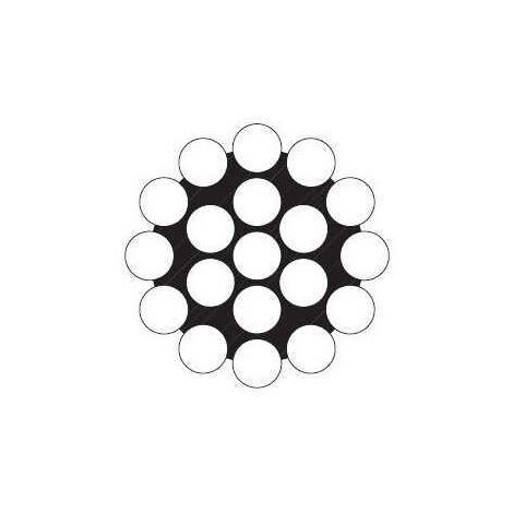 24 mètres câble rigide 1x19 inox A4-3--