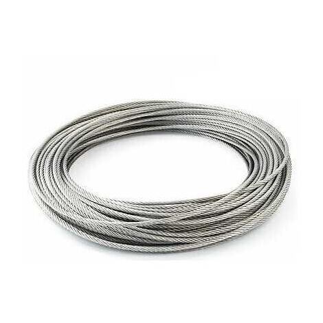 24 mètres câble rigide 1x19 inox A4-3--