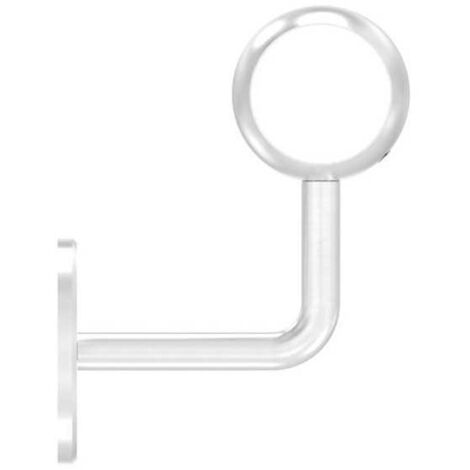 Support mural de main courante avec bague sphérique inox A2-42,4--1 pc