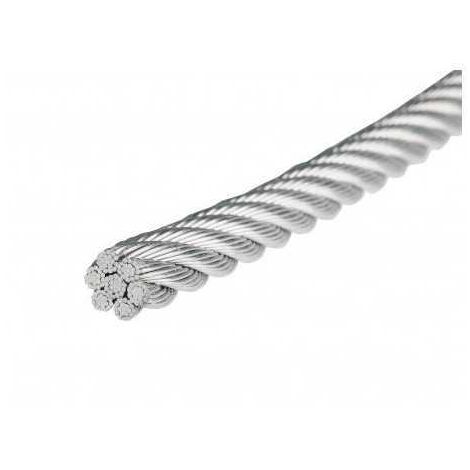 Kit 7m câble inox A4 4mm serti + tendeur articulé inox
