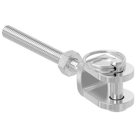 Tendeur chape inox - droit câble de 3 à 4 mm