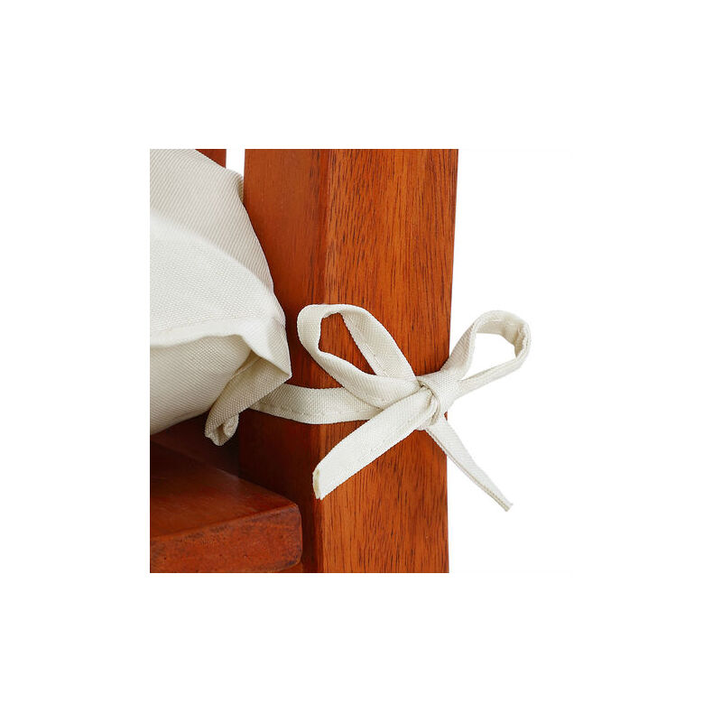 Coussin de banc avec attaches Crème 110x45x8cm Intérieur Coussin de banc avec attaches Crème 110x45x8cm Intérieur
