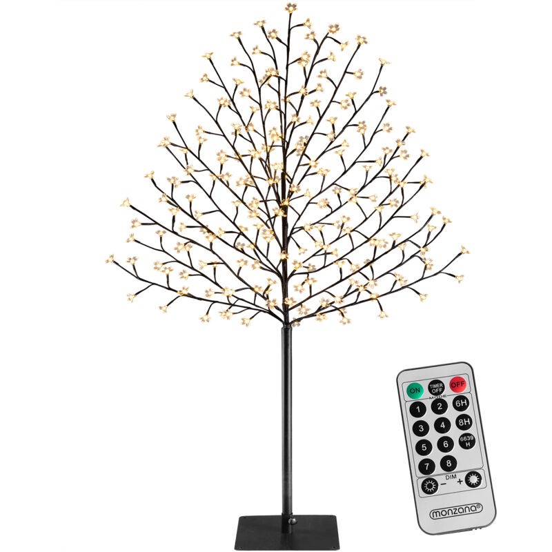 MONZANA® Arbre lumineux LED avec minuterie 8 modes de lumière résistant aux intempéries décoration Noël lampe cerisier-M2  180 cm - 200 LED 3