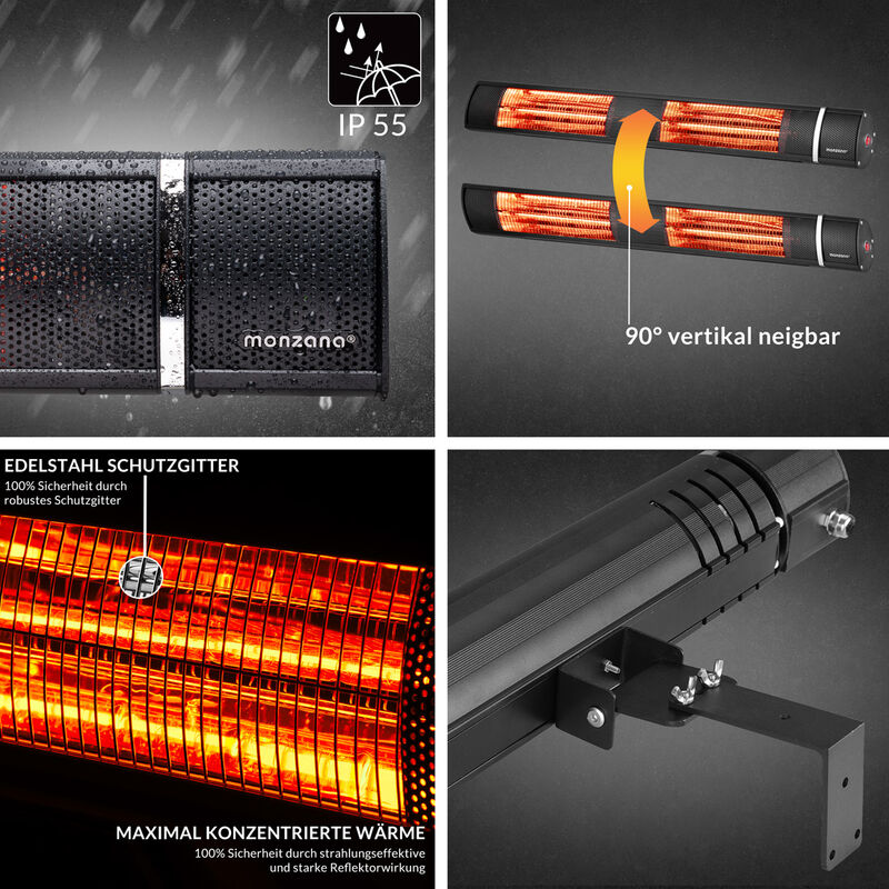 IR30: Chauffage radiant électrique infrarouge 3000W