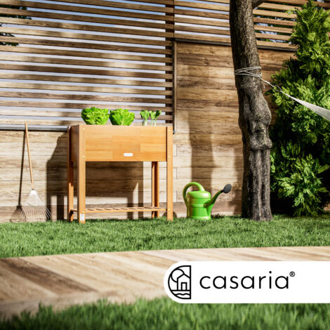 Jardinière Surélevée En Bois De Pin Imprégné 120x40x32 Cm - Parfaite Pour Potager Et Fleurs