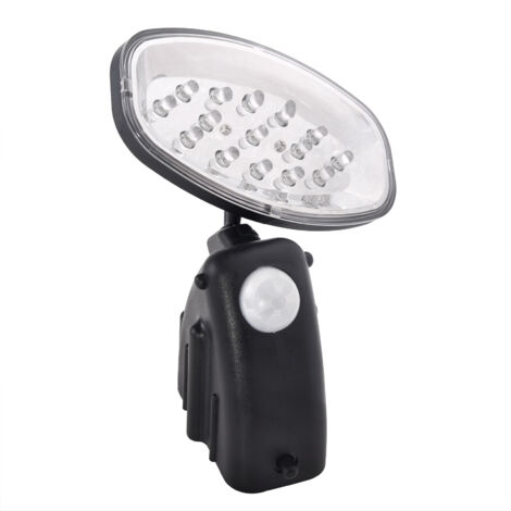 Lampe solaire éclairage jardin ampoule illumination 15 LED détecteur mouvement