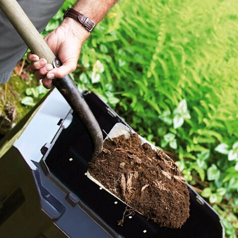 Composteur pour jardin déchets température élevée pour humus  380/800/1200/1600L 380 litres