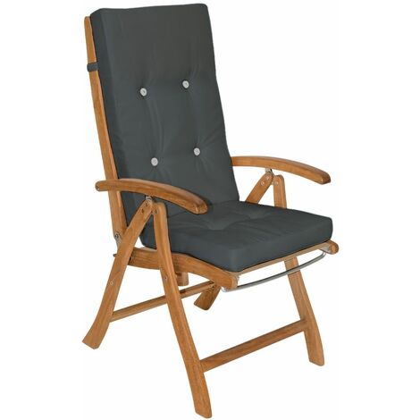 6x Coussins de chaise pour salon de jardin coussin chaise de coussin pour chaise à dossier haut Siège confortable  Gris