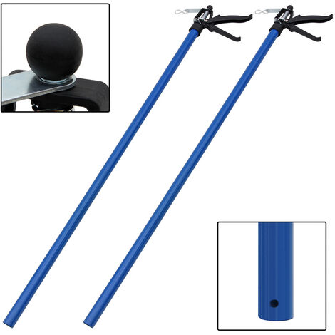 Set de 2 étai de porte / étai de soutien acier 115-290cm max. 30kg tendeur bricolage atelier maison garage
