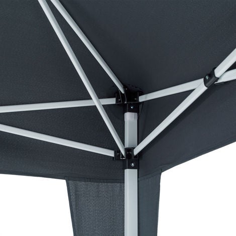 Tonnelle de jardin 3x6m Pop-Up imperméable Protection UV 50+ Sac de transport inclus - Couleur au choix  Anthracite