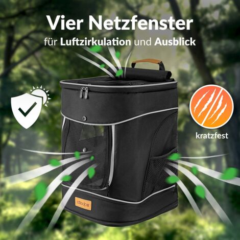 CADOCA® Sac à Dos pour Animaux domestiques 12 KG avec Poches