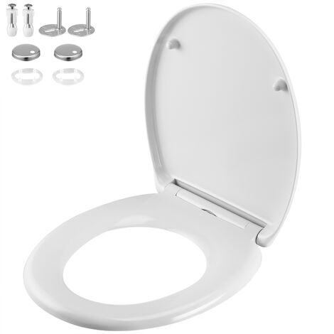 Siège de toilette MDF avec double système d'abaissement abattant WC standard