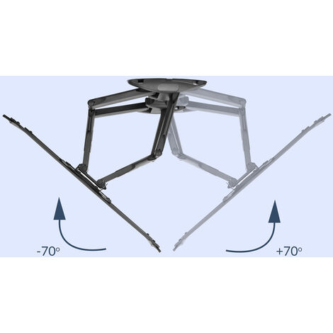 Support mural TV 32-75 pouces écran moniteur LCD inclinable pivotable  support