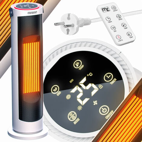 7€50 sur Radiateur soufflant 2000w oscillant avec thermostat - warm tech -  Chauffage soufflant - Achat & prix
