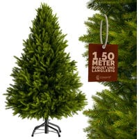 Sapin de Noël artificiel Arbre de noël avec support 140cm - 240cm Décoration fêtes Standard 150cm (en)