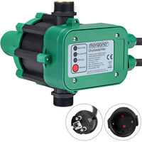 Deuba – Contrôleur de pression pour pompe – Pressostat 10 bar – Câble 1,5 m – Protection marche à vide – Pour irrigation jardin