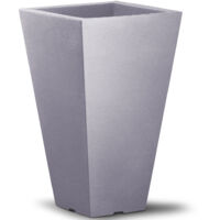 Pot de fleurs 40L en plastique pour intérieur extérieur bac à fleurs résistant intempéries cache-pot Brun