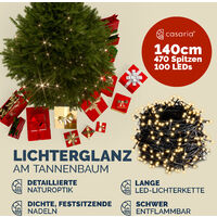 Sapin de Noël artificiel 140-180cm support inclus arbre de noël décoration Quality Christmas Tree 140cm (en)