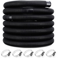 Tuyau de piscine flexible 6/10/14 m Ø 32/38 au choix manchon tuyau pompe eau 14m 38mm noir
