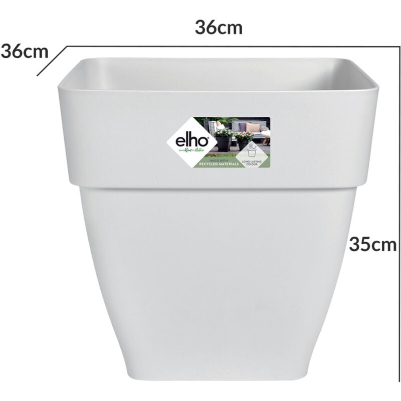 Großer Quadratischer Blumentopf 23,5 Liter – 41 Cm Hoch, Polypropylen, Für Innen & Außen