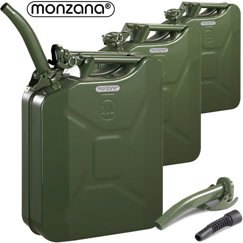 Monzana Benzinkanister 20 L Sicherheitsbügel UN-Zulassung Metall