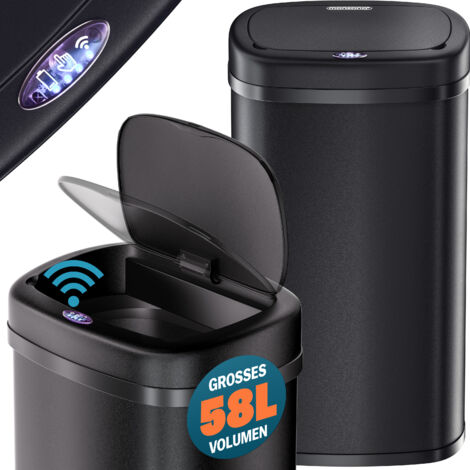 MONZANA® Sensor Mülleimer Küche 58 L Automatik mit Bewegungssensor 