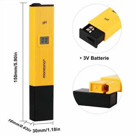 Professional Wassertester Wassertest Pool MessgeräT PH EC TEMP Wert Tester E8W8 