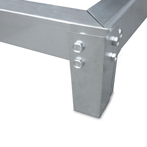 VITAVIA Stalen fundament 6 cm metaal zwart 254,4x192,2x6 cm kopen