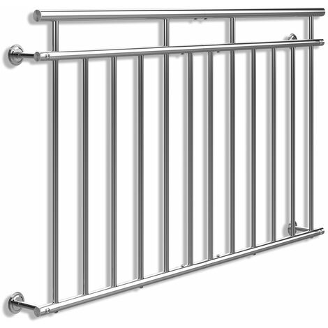 main image of "Monzana Französischer Balkon Edelstahl Pflegeleicht Füllstäbe Balkongeländer Terrassengeländer Fensterschutz 156cm"