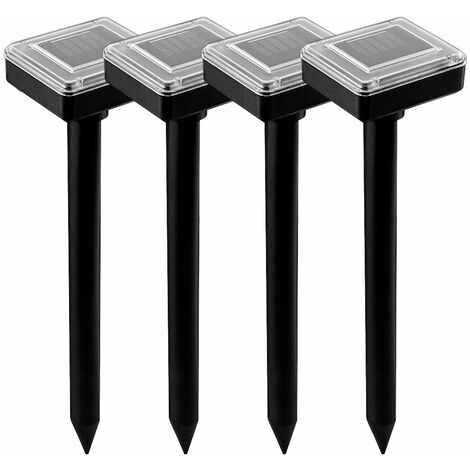 MONZANA® Maulwurfschreck 4er Set Solar Vibration Garten Maulwurfvertreiber  Wühlmausschreck Maulwurfbekämpfung Akku