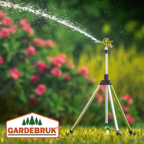 360° Verstellbar Stativ Rasensprenger Impulsregner Sprinkler Gartenregner Garten 