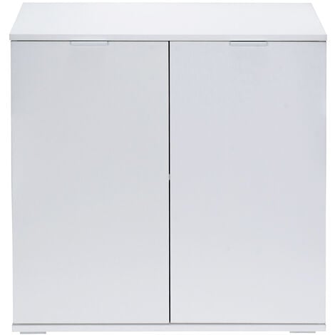 CASARIA® Kommode Alba Holz Modern höhenverstellbarer Einlegeboden Schlafzimmer Büro Flur Mehrzweckschrank Aktenschrank Schrank  DB111 - Weiß