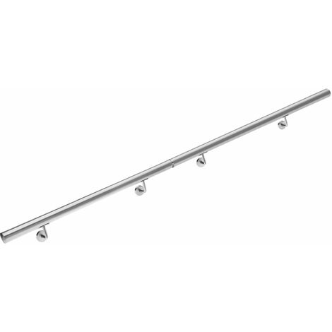 MONZANA Handlauf Edelstahl V2A Geländer Treppe Wandhandlauf Brüstung Griff 80-600cm 200cm