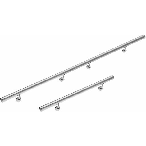 MONZANA Handlauf Edelstahl V2A Geländer Treppe Wandhandlauf Brüstung Griff 80-600cm 300cm