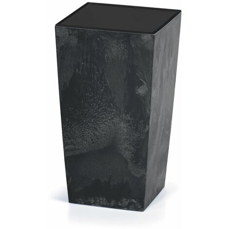 Deuba Blumentopf Betonoptik Inkl. Einlegeboden Indoor Outdoor Blumenkasten Pflanzkübel Anthrazit/Grau 26L/49L/91L anthrazit, 49 Liter