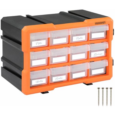 Sortierbox 8 Boxen Organizer Sortimentskasten Kleinteilebox Deckel
