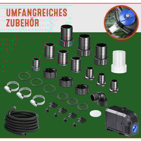 GARDEBRUK® Teichdruckfilter 16L 2000 L/H 11 Watt UVC Lampe Komplettset