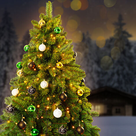 Kunststoff 24er Christbaumkugeln 6cm Anhänger matt CASARIA® Weihnachtsbaumkugeln Grün Weihnachtsdeko Ø glänzend Weihnachtsbaum Set Christbaumschmuck