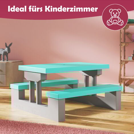 SPIELWERK Kindersitzgruppe Sonnenschirm UV Schutz Waschbar Wasserfest