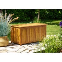 CASARIA® Gartenbox Holz Akazie 300L Deckel 160kg Belastbarkeit