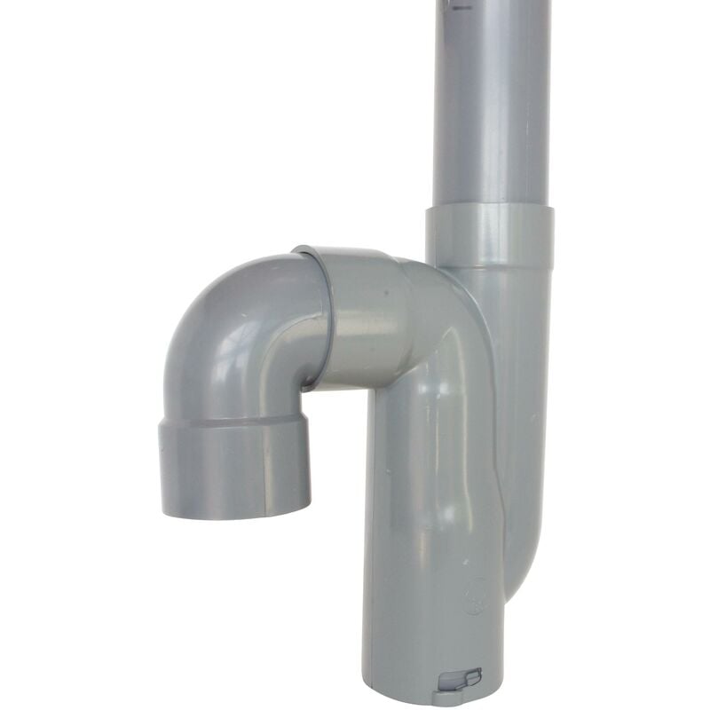 Siphon tubulaire d'évacuation de machine à laver - Sortie verticale - ABS
