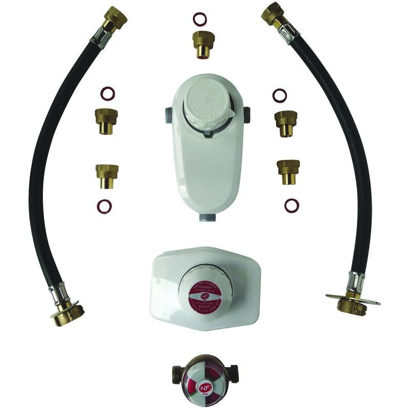 KIT INVERSEUR +2 LYRES 35cm BOUTEILLES GAZ MOBIL HOME