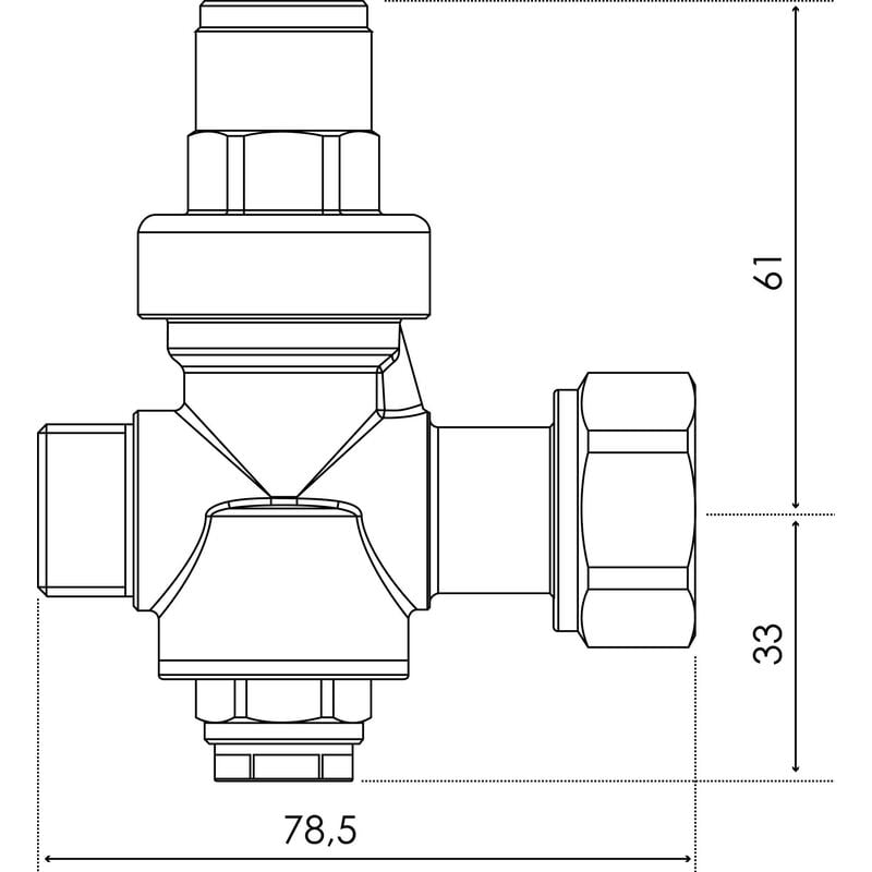 Réducteur de pression pour chauffe-eau MF D03-3/4ZA HONEYWELL