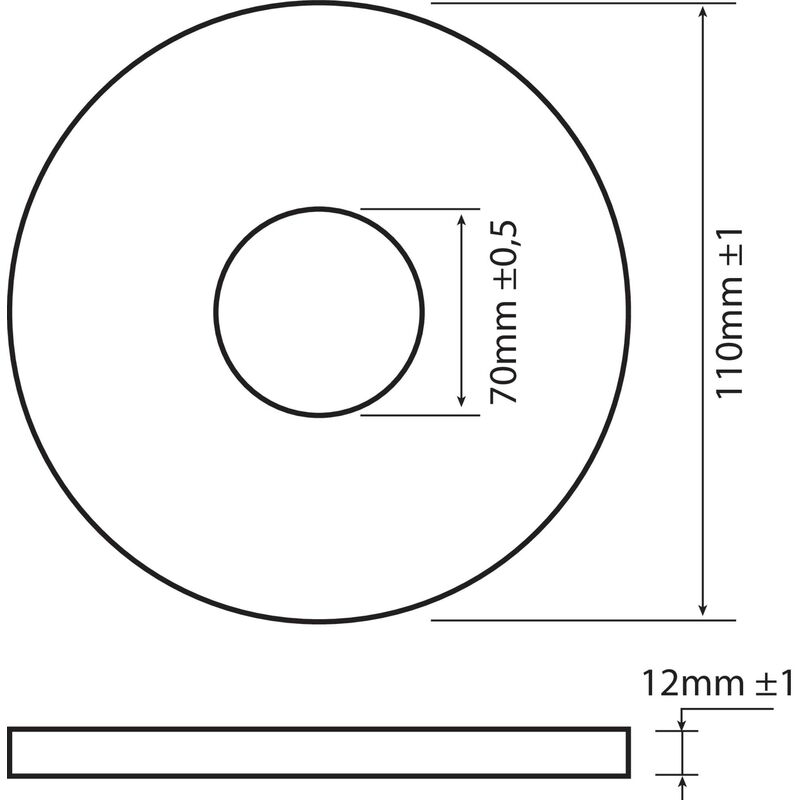 Joint wc pour soupape Wirquin L.6.5 X H.0.4 X P.2.5 cm