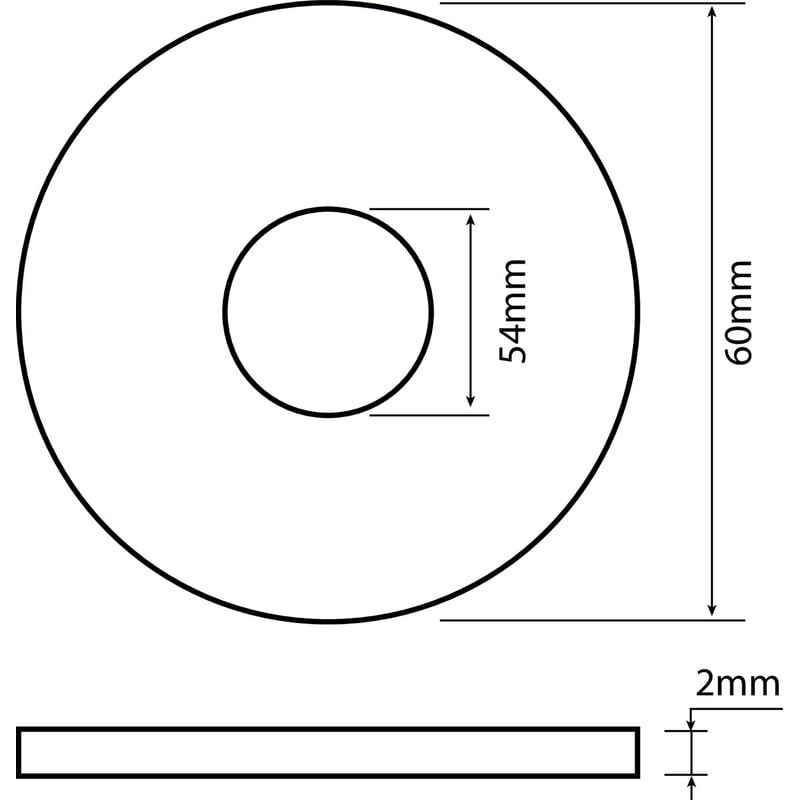 Joint plat de culot de siphon d'évier, lot de 2